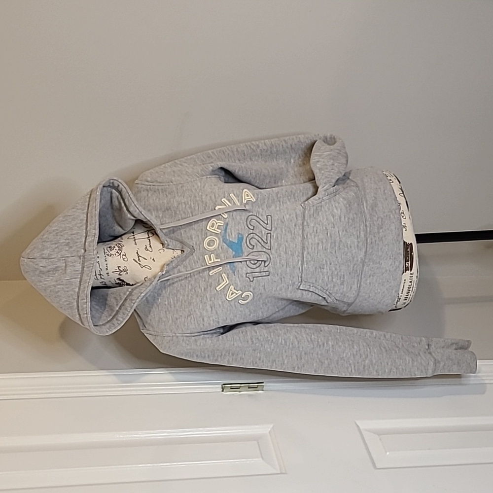 Large Gray Hollister "California 1922" Hoodie